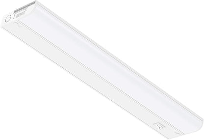 Inlight 18-inch Hardwired Only LED Under Cabinet Lighting, Daylight White(5000k), Dimmable, Matte White Finished, ETL Listed, IN-0201-12-WH-50