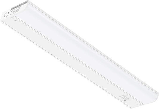 Inlight 18-inch Hardwired Only LED Under Cabinet Lighting, Daylight White(5000k), Dimmable, Matte White Finished, ETL Listed, IN-0201-12-WH-50