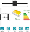 Tipace Hardwired Black Vanity Light Fixtures for Bathroom - 23.6 inch 360° Rotatable Modern Bathroom Light Fixture Over Mirror 5CCT LED Wall Sconce Lighting Fixture LED Vanity Lights Bar
