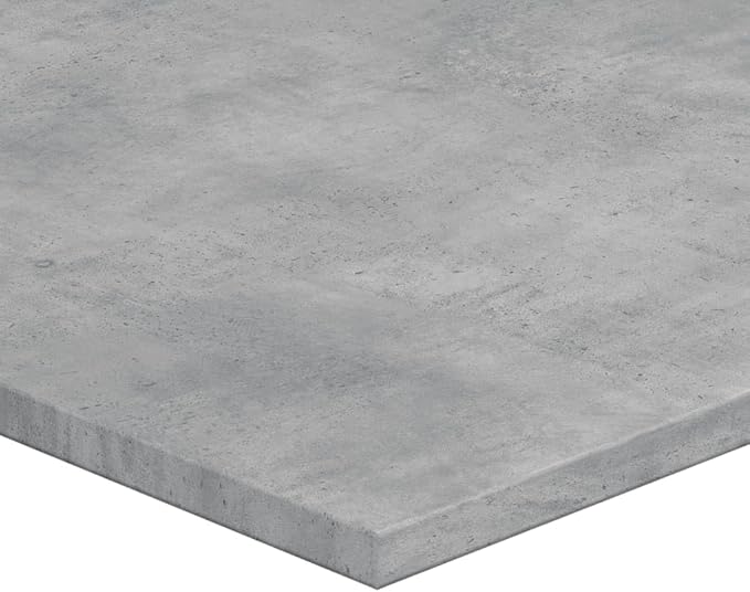 Set of 4 Floating Wall Shelves, Concrete Grey Engineered Wood Decorative Display Ledges, Modern Minimalist Storage Shelves for Living Room, Bedroom, and Home Office