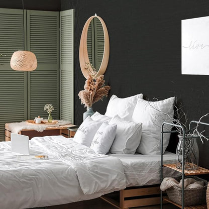 Tempaper Textured Black Horizontal Faux Grasscloth Removable Peel and Stick Wallpaper, 20.5 in X 16.5 ft, Made in The USA