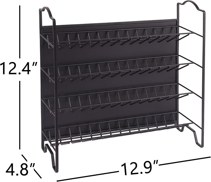SWOMMOLY Magnetic Spice Rack Organizer with 28 Glass Spice Jars, 396 Spice Labels with Chalk Marker and Funnel Set for Refrigerator, Metal Fridge, Microwave, Cabinet, Countertop,12.9