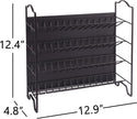 SWOMMOLY Magnetic Spice Rack Organizer with 28 Glass Spice Jars, 396 Spice Labels with Chalk Marker and Funnel Set for Refrigerator, Metal Fridge, Microwave, Cabinet, Countertop,12.9