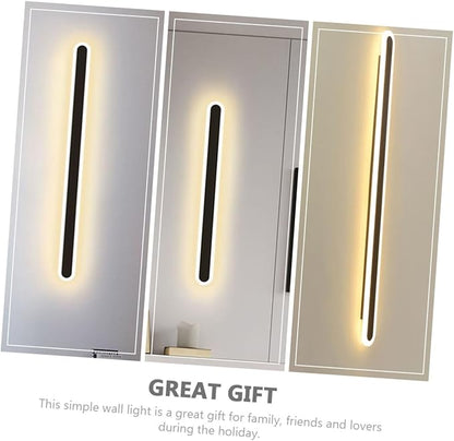 DOITOOL Elegant Minimalist Wall Light for Bedroom Living Room and Hallway Led Background Fixture with Warm Light Durable Iron Design for Home Decor