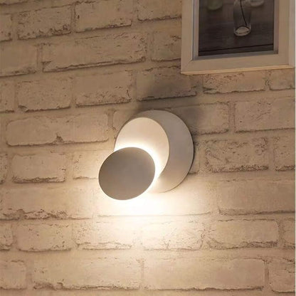 Chrasy Wall Sconce Modern 5W LED Wall Light 360 Degree Adjustable 110V Warm White Wall Lights for Bedside Kitchen Hallway TV Wall and Staircase (White)