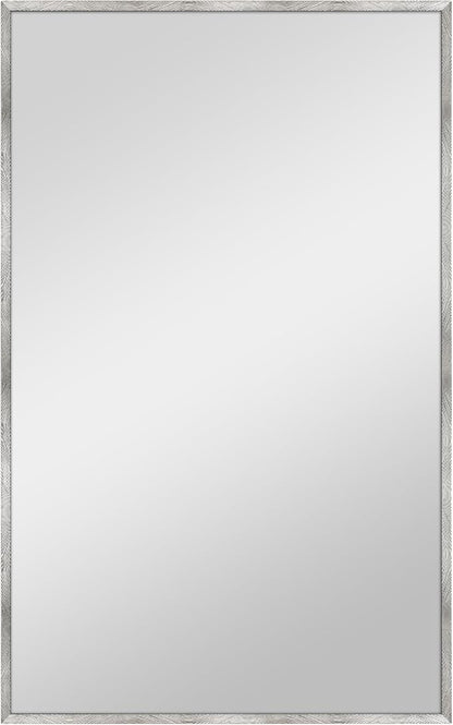 MCS Micro Rope Front Loaded Wall Mirror, (30x48, Brushed Nickel)