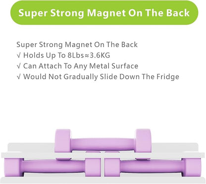 Magnetic Spice Rack with Jars Magnetic Spice Rack for Refrigerator 24 Spice Jars with Label Magnetic Shelves for Fridge 4 Pack White