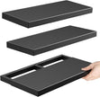 Floating Shelves for Wall - All-Metal Construction Heavy Duty Bathroom Shelves, Floating Shelves Rustproof & Waterproof, Wall Mount Shelves for Bathroom, Kitchen, Bedroom, Office (2 Pack)