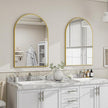 26x38 inch Arch Wall Mirror, Gold Arched Bathroom Vanity Mirrors for Over Sink, Metal Frame Room Wall Decor Haning or Leaning for Entryway, Bedroom, Living Room