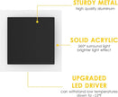 2 Packs LED Wall Light Outdoor Indoor Modern Wall Sconce Mini Sconce Outdoor Wall Lights Aluminum Waterproof Black Wall Mount Light LED Wall Sconces Warm White 3000K (Square)