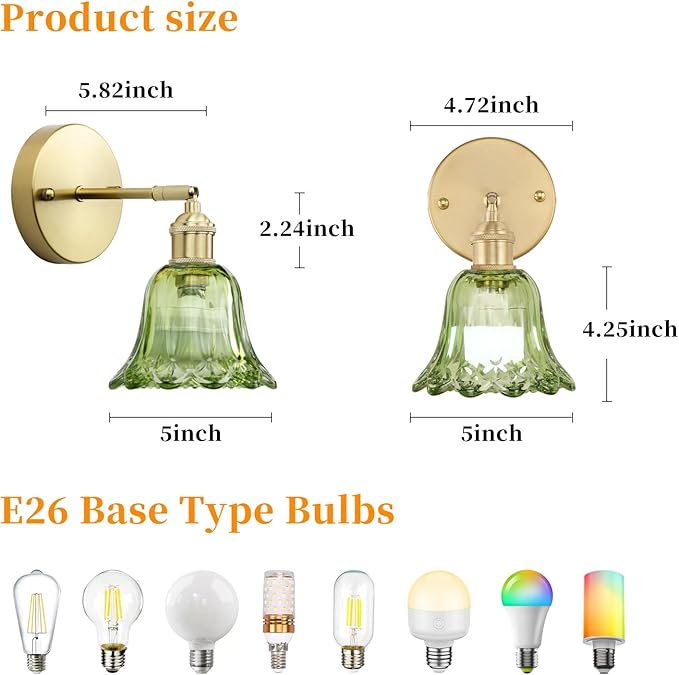 GEEZO Vintage Battery Operated Wall Sconce, with Rechargeable Battery Powered Wall Light with Remote Control for Bedside Bedroom