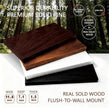 Solid Wood Floating Shelves,11.8in Finished Real Wood Wall Shelves with Heavy-Duty Hidden Bracket, Easy Installation, Set of 2, 11.8in x 7.1in x 1.5in, for Living Room Bedroom Kitchen,Walnut