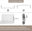 SRIWATANA Floating Shelves Wall Mounted, Solid Wood Wall Shelves Set of 3, Dark Brown…