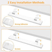 maylit Under Cabinet Lighting Plug in, 14 Inch Linkable Ultra Bright LED Light Bar, Renter Friendly Lamp, Wired 110V 120V Indoor Lights for Kitchen Cabinet, Counter, Workbench, Desk, Shelf, Warm White