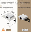 DINZI LVJ Deep Floating Shelves, 16 W x 12