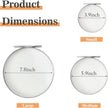 ZEXUIRU 3 Set Glass Decorative Floating Shelves Metal Frame Display Shelf Wall Decor for Home Office Mixed Size