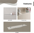 Fab Glass and Mirror Custom Acrylic Glass Shelves for Wall - 1/2