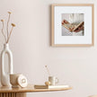 puthiac 12x12 Solid Oak Wood Picture Frame, Fits 8x8 with Mat or 12x12 Without Mat, Wall Display Only, Plexi Front, 3 Pack, Natural Oak