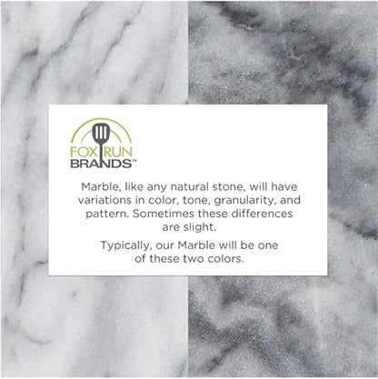 Fox Run 100% Natural Polished Marble Bookends, White, Set of 2, Angled