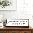 Gimme Some Sugar Sign, Kitchen Wood Decor, Decorative Wooden Tables Sign, Framed Wood Signs for Cafe Home Bar Decor, Coffee Bar Decoration, Desk Decors Art. Farmhouse Shelves Decoration