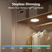 6 Pack Smart Under Cabinet Lights, WiFi RGB LED Strip with Alexa & Google Assistant, App & Remote Control, Dimmable, Music Sync, Timer for Kitchen, Bedroom, Counter Lighting