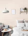 Peel and Stick Wallpaper Solid Color Contact Paper Matte Beige Wall Paper for Bedroom Bathroom Nude Wallpaper Removable Self-Adhesive Kitchen Wall Decor Vinyl Roll 17.3