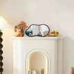 AAZZKANG Irregular Wall Mirror with Wood Framed Small Asymmetrical Black Hanging Mirrors for Bedroom Living Room Bathroom Entryway Dressing Room Decorative