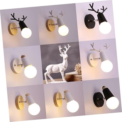 Minimalist Black Solid Wood Wall Lamp Wall Sconce Decorative Lighting for Bedroom Living Room Staircase Space Saving Mounted Fixture Without Bulb Nordic Modern Art Decor