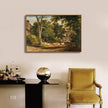 OIQArtOIQ Vintage Framed Wall Art Rural Farm Scene Canvas Art Prints Countryside Landscape Pictures Wall Decor Modern Rustic Farmhouse Paintings Artwork For Bedroom Bathroom Office Living Room