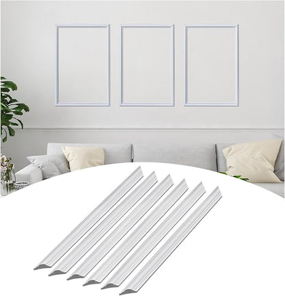 3 Frames 16x24 inches Pre-Cut Wall Moulding Wainscoting Panels, Ready-to-Assemble Decorative Wall Molding & Trim, Premade Picture Frame Molding and Accent Wall Decor
