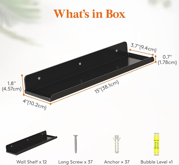 Lifewit Floating Shelves for Bathroom, 15