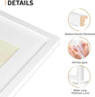 5x7 Picture Frame Set of 4, Displays 4x6 with Mat or 5x7 Without Mat, Photo Frames for Wall Hanging or Tabletop, Includes HD Plexiglass, White