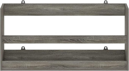 Furinno Hermite Multipurpose Wall Mounting Storage Shelf, French Oak
