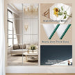 Vlush Full Length Wall & Tiles 10.2'' x 10.2'' x 8PCS Full Body Mirror, Full Length Mirror Wall Mounted Mirrors Decorative for Home Gym, Door, Bedroom & Bathroom