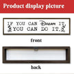 WKYAER Inspirational Decor, Farmhouse Wall Decoration, Tabletop Decors, Motivational Signs for Home Office Bedroom Decor, Decorative Signs and Plaques, If You can Dream It You can Do It Sign