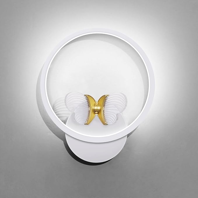 XEYOU 16W Modern Wall Sconce Lighting Indoor LED Creative Wall Light Fixture Butterfly Shape Decoration Wall Lamp for Living Room Bedroom Stair Corridor