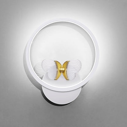 XEYOU 16W Modern Wall Sconce Lighting Indoor LED Creative Wall Light Fixture Butterfly Shape Decoration Wall Lamp for Living Room Bedroom Stair Corridor