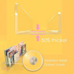 24 inches Wall Mounted Kids Bookshelf, Clear Acrylic Display Book Shelves for Kids Room Nursery Toddler Classroom 2 Packs