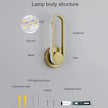 Modern 12W LED Wall Lighting Fixture 330° Rotatable Wall Lamps Modern Minimalist Creative Black Acrylic Wall Sconces for Bedroom, Living Room Balcony Kitchen Hallway