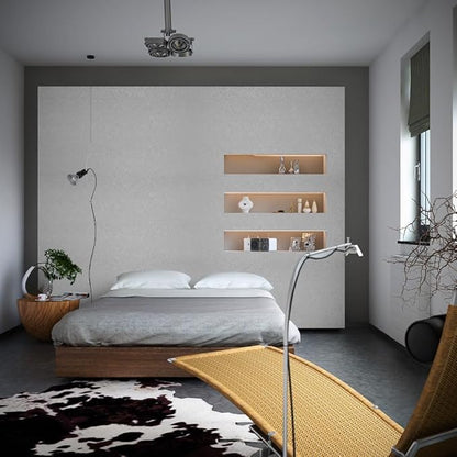 Abyssaly Grey Peel and Stick Wallpaper, Embossed Self Adhesive Silver Gray Contact Paper for Bedroom, Removable Home Decoration Wallpaper Covering for Cabinets Countertop 15.7in X 393.7in