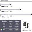 Dimmable Under Cabinet Lighting, RGB LED Light Bar, RF Remote Control Lamp, Multicolor Under Counter Lights for Desk, Room, Cupboard, Hallway, Shelf, Closet (36 Inch)