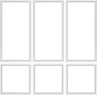 3 Sets Peel and Stick Molding Trim for Walls, Pre-Cut Wainscoting Panels 54x24 Inch Peel and Stick Wall Molding Kit, Self Adhesive Molding Trim for Walls, Home Renovation, White