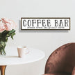 Coffee Bar Signs Decor, Rustic Coffee Station Decors, Coffees Home Decoration for Kitchen Bar, Wall Decors Art, Anniversary Decor, Brewed Fresh Daily Self Serve Sign, 17.8x4x1.2 inches
