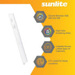 Sunlite LED Under Cabinet Lighting Plug in 12 Inch Linkable Under Counter Lights for Kitchen 16 Watts, 120 Volts, 1600 Lumens, Adjustable 3 CCT 3000K-5000K, 50,000 Hour Lifespan, ETL Listed LED Light