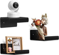 3 Pack Acrylic Small Floating Shelf for Wall Storage,4'' Mini Adhesive Shelf for Living Room,Bathroom,Bedroom,(Adhesive&Drilling)