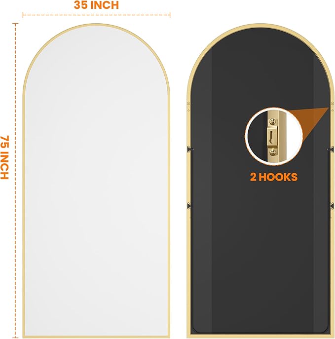 Full Length Arched Mirror, 75