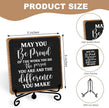 Inspirational Office Sign, Coworker Appreciation Gifts, Going Away Gifts for Women Men, Office Table Desk Cubicles Accessories Decorations, May You Be Proud of The Work You Do Plaque