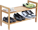 Oceanstar 2-Tier Bamboo Shoe Rack, Natural