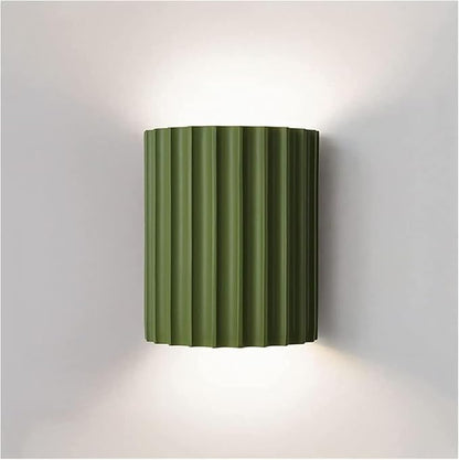 Nordic Minimalism Vintage Lamp Light Geometric Wall Lamp LED Wall Sconce Up Down Wall Lamp Resin Wall Spot Accent Lighting Indoor Lamps Night Lights for Living Room Bedroom Hallway(Green)
