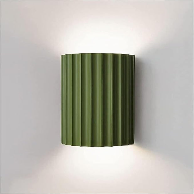 Nordic Minimalism Vintage Lamp Light Geometric Wall Lamp LED Wall Sconce Up Down Wall Lamp Resin Wall Spot Accent Lighting Indoor Lamps Night Lights for Living Room Bedroom Hallway(Green)